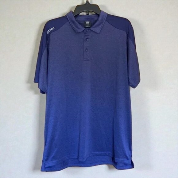 Wilson Staff Mens Dark Blue Polo Golf Shirt Size Large NWOT - Picture 2 of 9